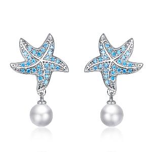Lindas Jewelry Strieborné náušnice Hviezdica Elegance Ag 925/1000 IN271